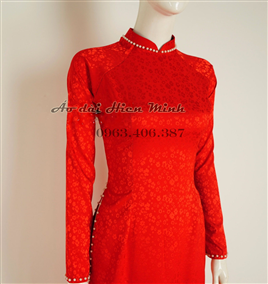 Áo dài truyền thống - áo dài cô dâu màu đỏ